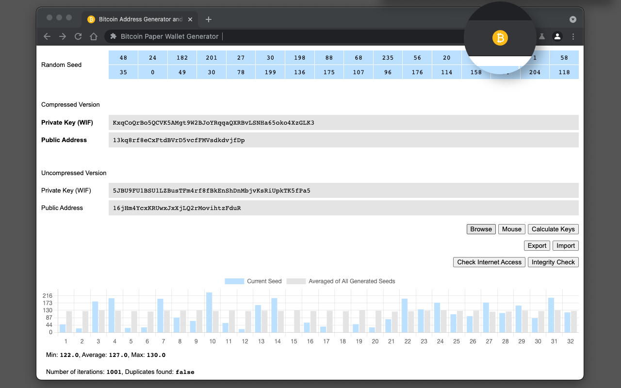 Bitcoin Paper Wallet Generator Preview image 1