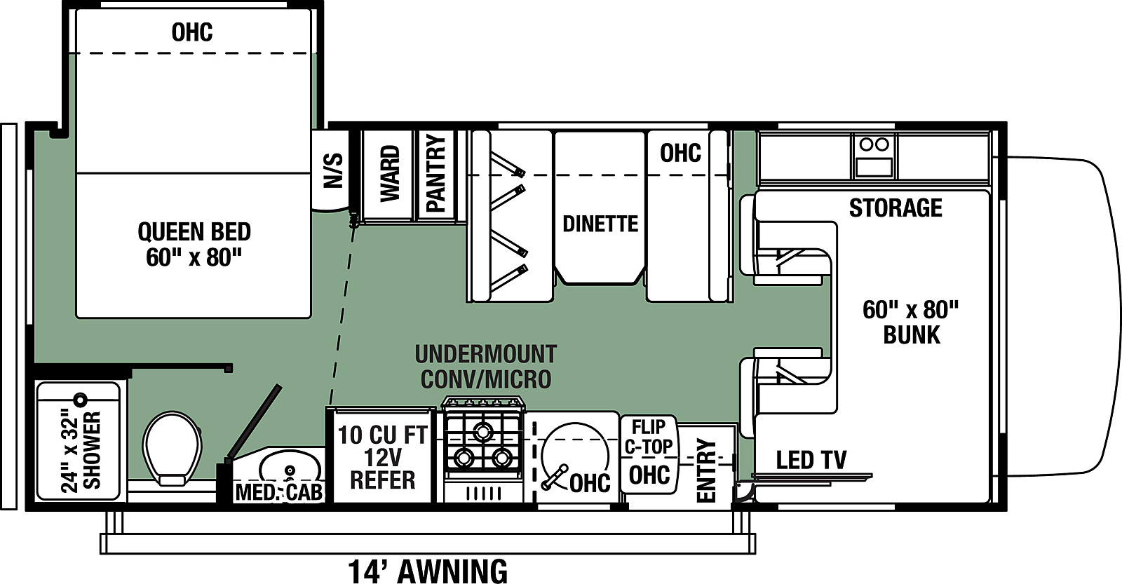 Forest River Forester LE floor plan