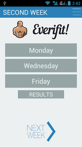 Screenshot Everifit!: workout at home