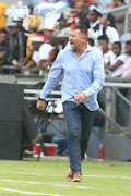 Cape Town City coach Eric Tinkler in action. 
