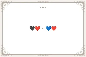 🖤❤️・💙❤️