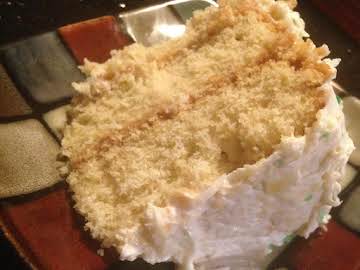 COCONUT CAKE W/ PINEAPPLE FROSTING
