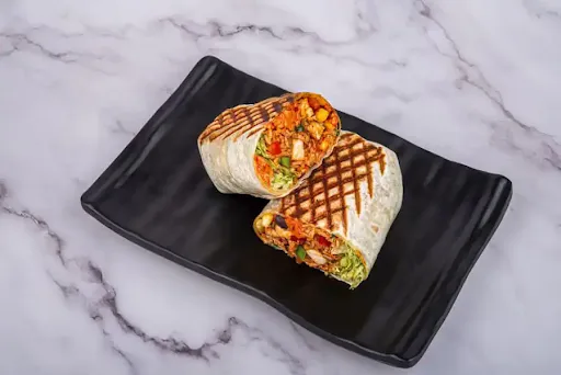 Spiced Cheesy Mushroom Burrito Wrap