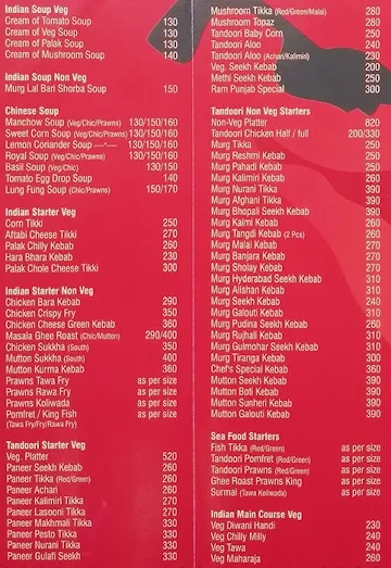 Rampunjab menu 