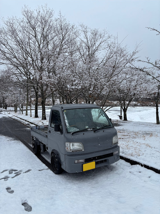 ハイゼットトラックのハイゼットトラック・s210p・軽トラ・スタッドレスタイヤは甘え・雪に関するカスタム事例の投稿画像1枚目