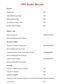 1591 Hyder Biryani menu 1