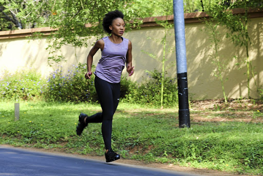 Marathon runner Zanele Hlatshwayo is raising funds.