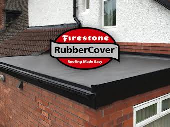 Firestone rubber cover flat roof installation  album cover