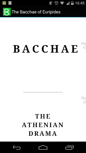 The Bacchae of Euripides