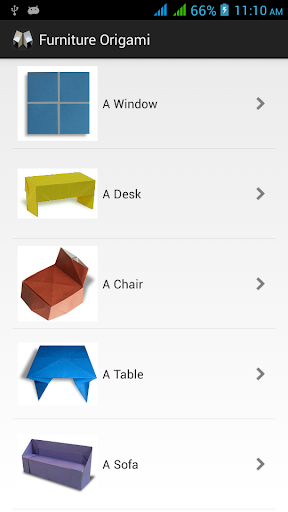 Furniture Origami