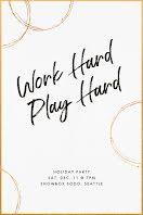 Work Hard & Play Hard - Postcard item