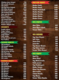 Bismillah Biryani menu 2