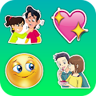 Love emojis Stickers : Smiley emoticons Stickers