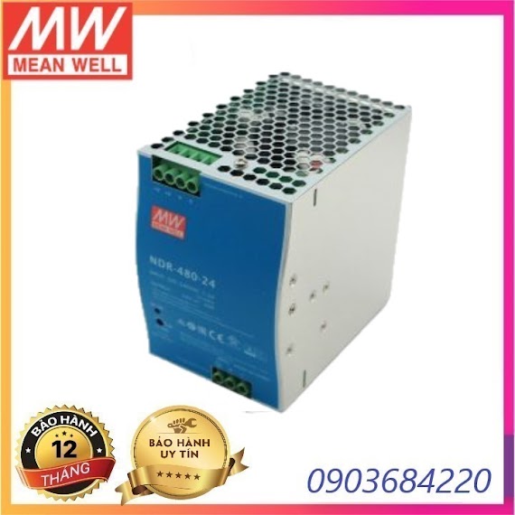 Nguồn Meanwell Din Rail Ndr - 480 - 24 Hàng Nhập Khẩu