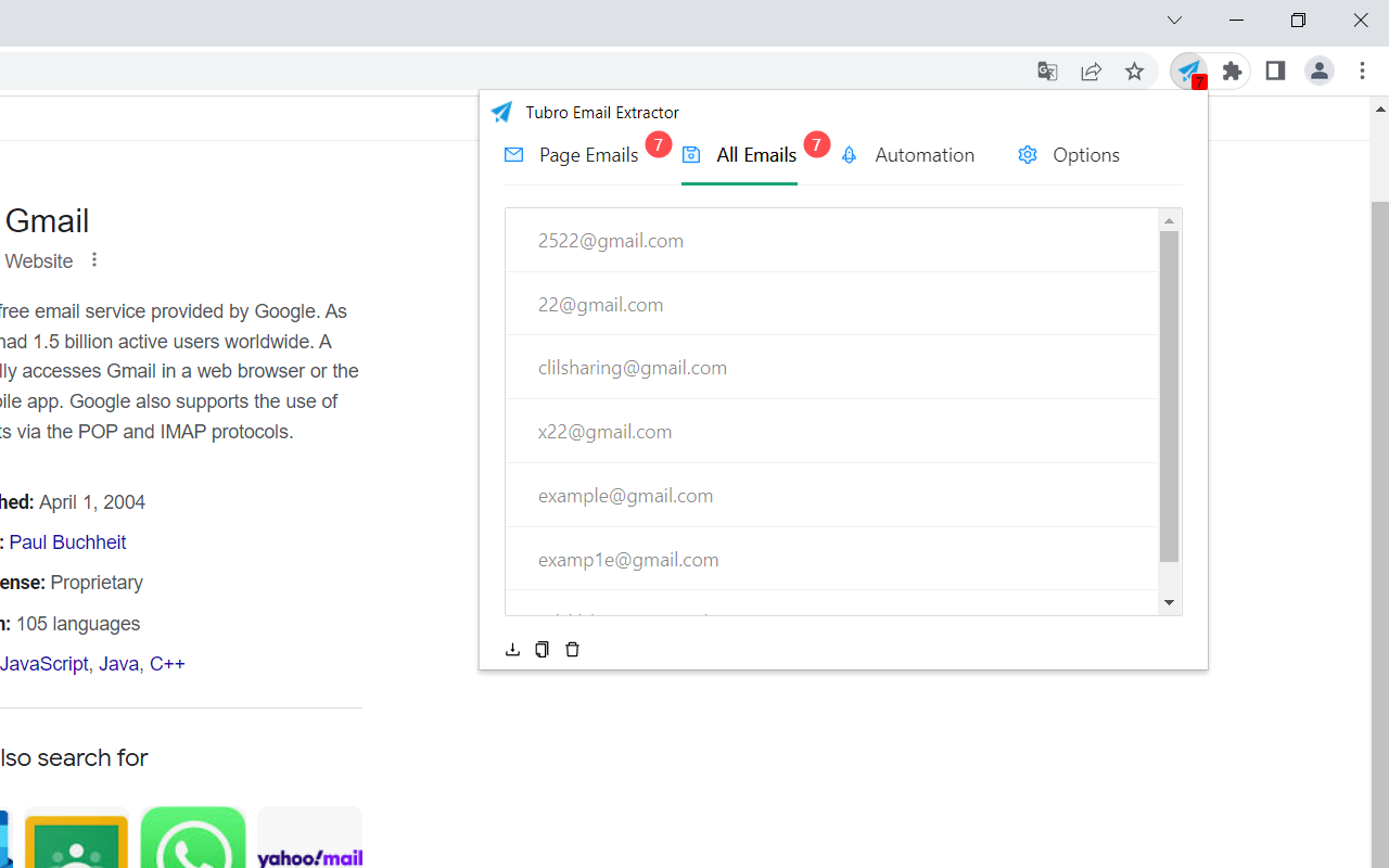 Email Extractor - Scrape Emails From Webpages Preview image 1