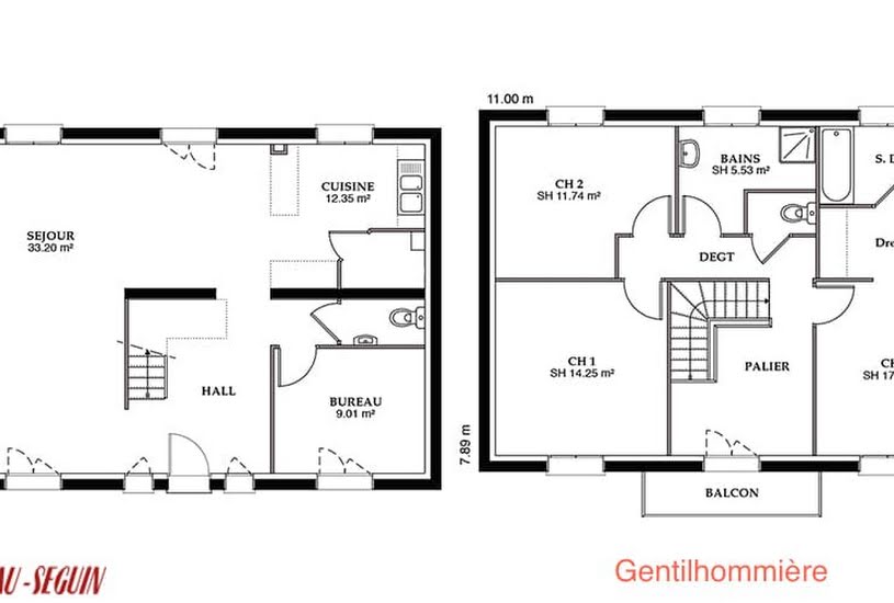  Vente Terrain + Maison - Terrain : 1 400m² - Maison : 119m² à Solers (77111) 