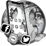 Cover Image of Download White Butterfly Launcher Theme 1.1 APK