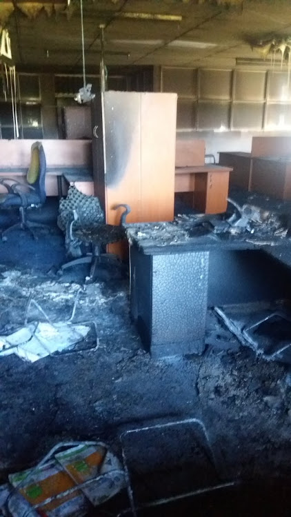 The financial aid office at the Cape Peninsula University of Technology, Bellville campus, was torched overnight on Wednesday.