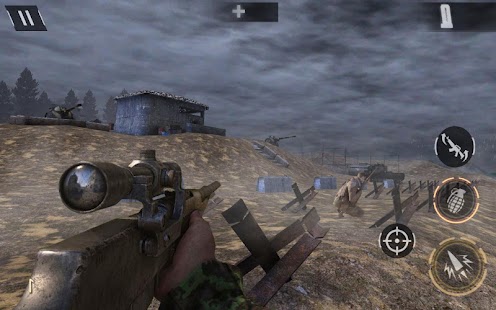 World War 2 Battleground Survival Winter Shooter 1.0.8 APK + Мод (Бесконечные деньги) за Android