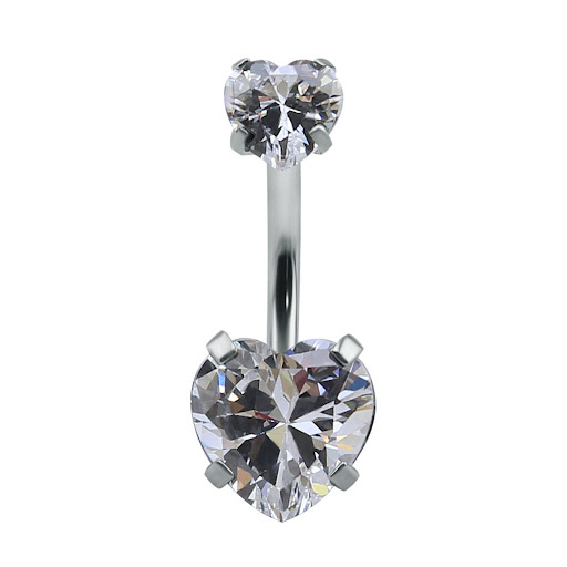 Title 2, New Color Zircon Umbilical Ring Stainless Steel...