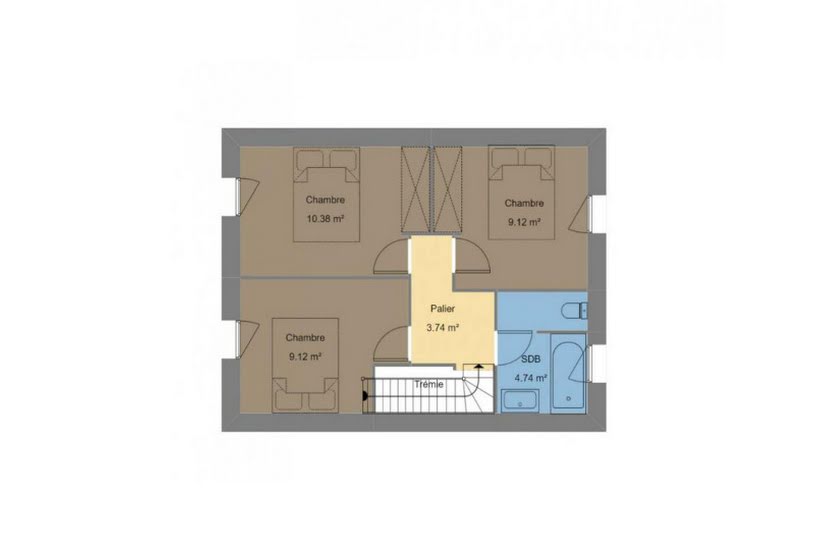  Vente Terrain + Maison - Terrain : 310m² - Maison : 87m² à Bannalec (29380) 