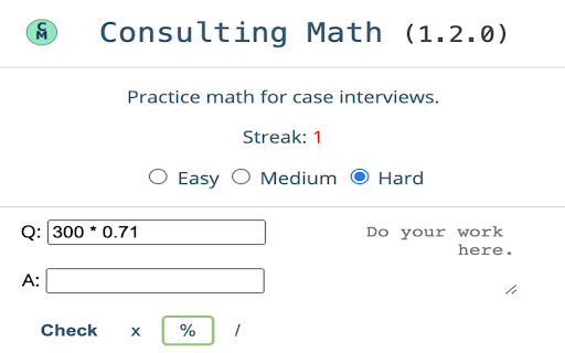 Consulting Math