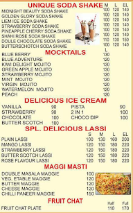 Shakes Killer menu 1