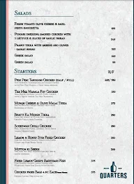 Quarters Pauva Bar menu 3