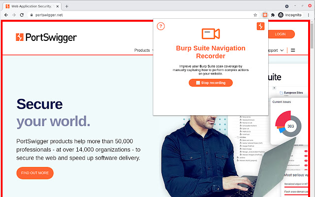 Burp Suite Navigation Recorder chrome extension