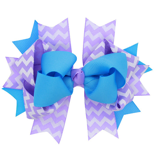 Title 2, European and American Childrens Wavy Bow Hairp...