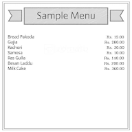 Shyam Baba Sweets Palam menu 1