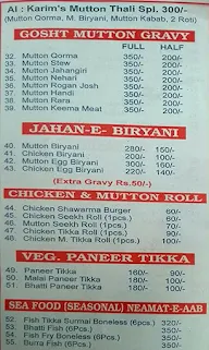 Al Karim's Foods menu 2