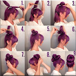 Cover Image of ダウンロード Girls Hairstyle Step by Step 1.0 APK