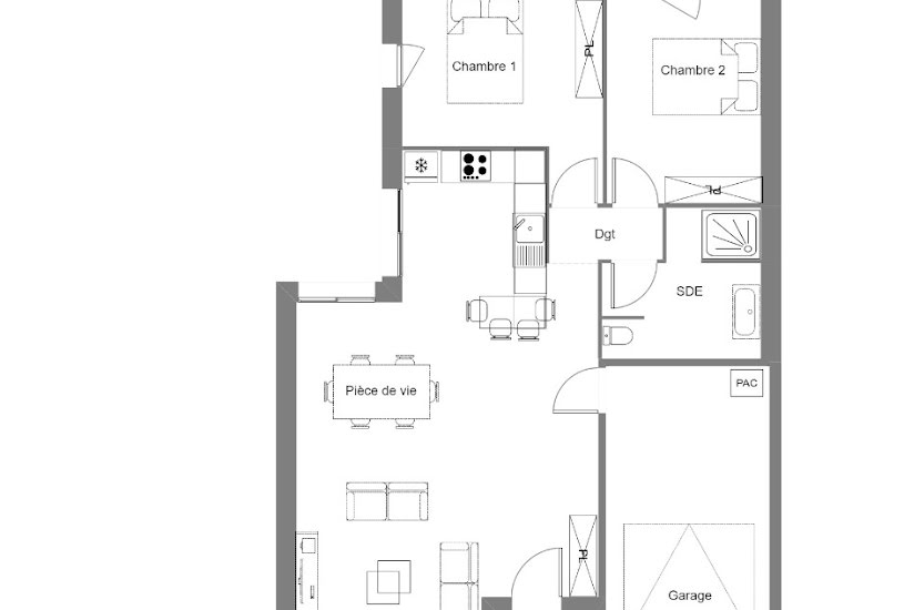  Vente Terrain + Maison - Terrain : 301m² - Maison : 70m² à La Roche-sur-Yon (85000) 