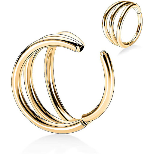 Title 6, Segment Earrings Conch Piercing Cartilage Ring ...