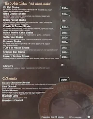 The Chocolate Room menu 1