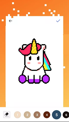 Unicorn Art Pixel - Color By Number screenshots 1