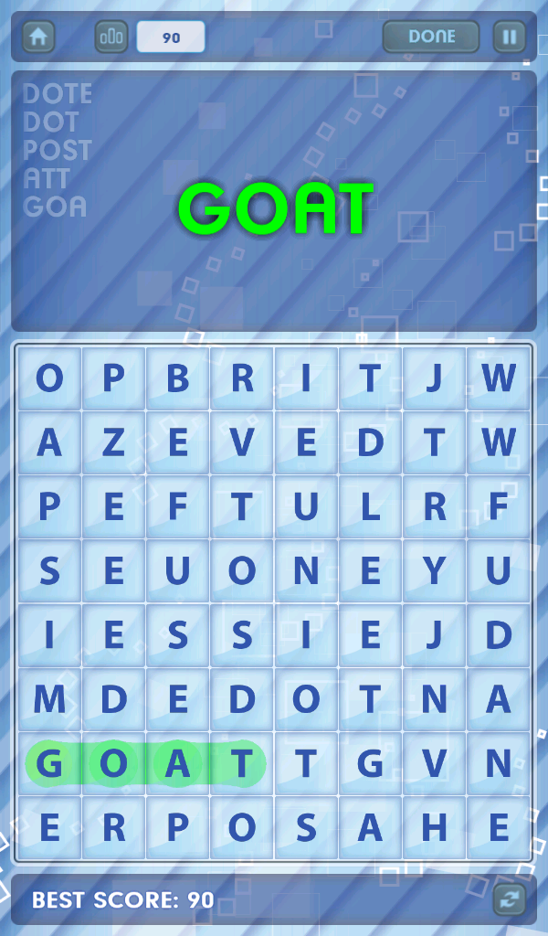 Word Hunt Screen 3