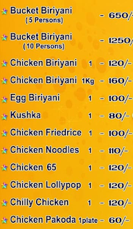 Fathima Cafe Biriyani menu 5