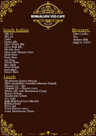 Bengaluru Veg Cafe menu 1