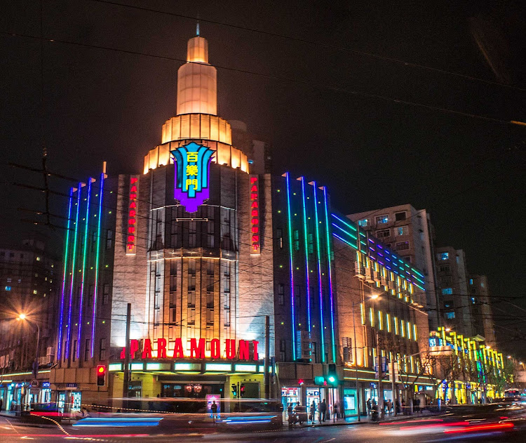 The Paramount Theater in the Jing'an District of Shanghai (multiple exposures). 