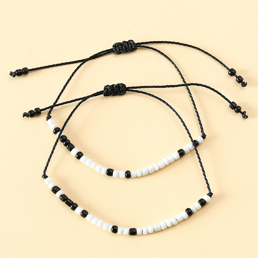 Title 1, Mizhu Moss Code Wax Thread Braided Bracelet – D...