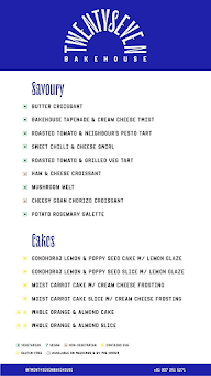 Twentyseven Bakehouse menu 3