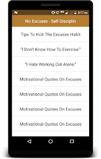 No Excuses - Self-Disciplin(圖2)-速報App