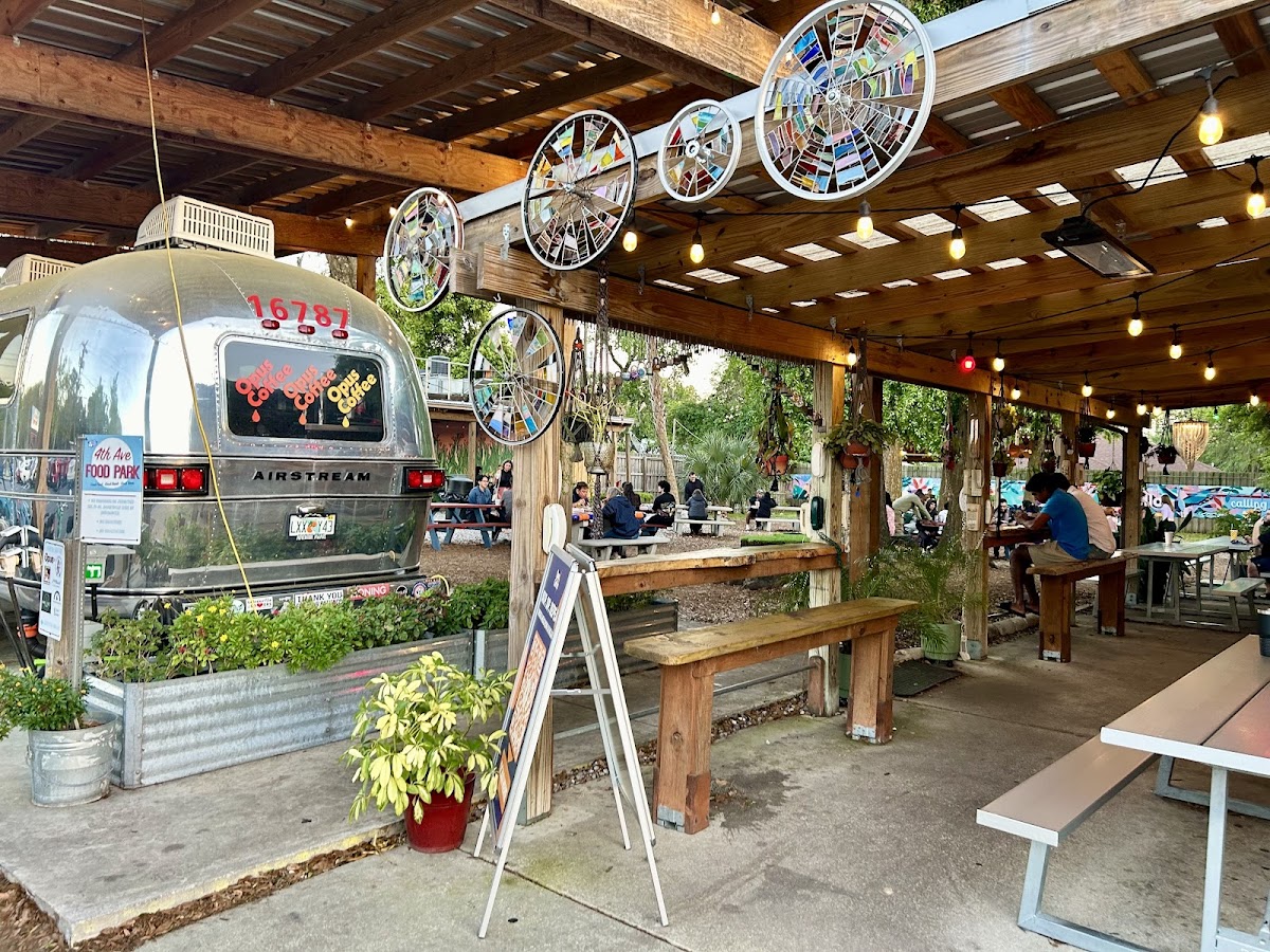 Adorable outside eating area