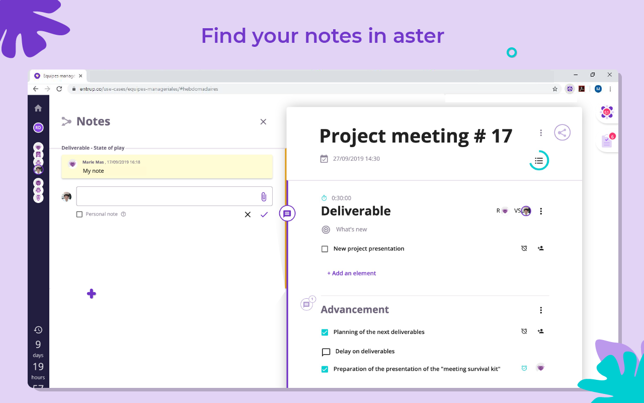 Aster - Prepare your meetings efficiently Preview image 4