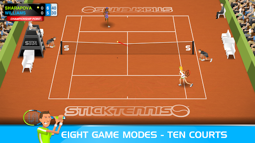 Stick Tennis (Everything Unlocked&Unlimited Balls)