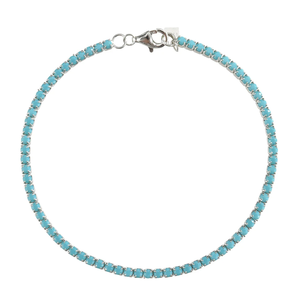 Pulseira Entry Lux Style S925 em prata esterlina com corrente de garra de diamante. Elegância, brilho e presente ideal para ela.