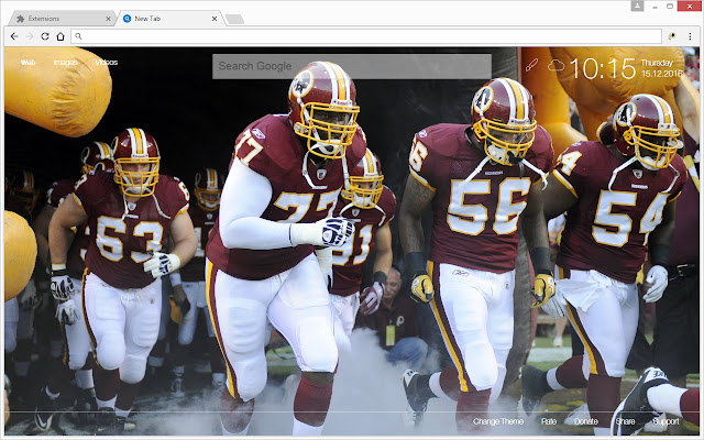 NFL Washington Redskins Wallpapers HD New Tab