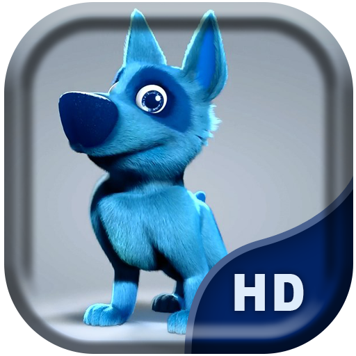 Funny Blue Dog Live Wallpaper 個人化 App LOGO-APP開箱王